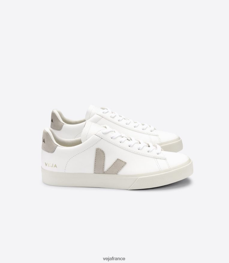 chaussures Veja campo cuir sans chrome blanc naturel Hommes 0826JT8