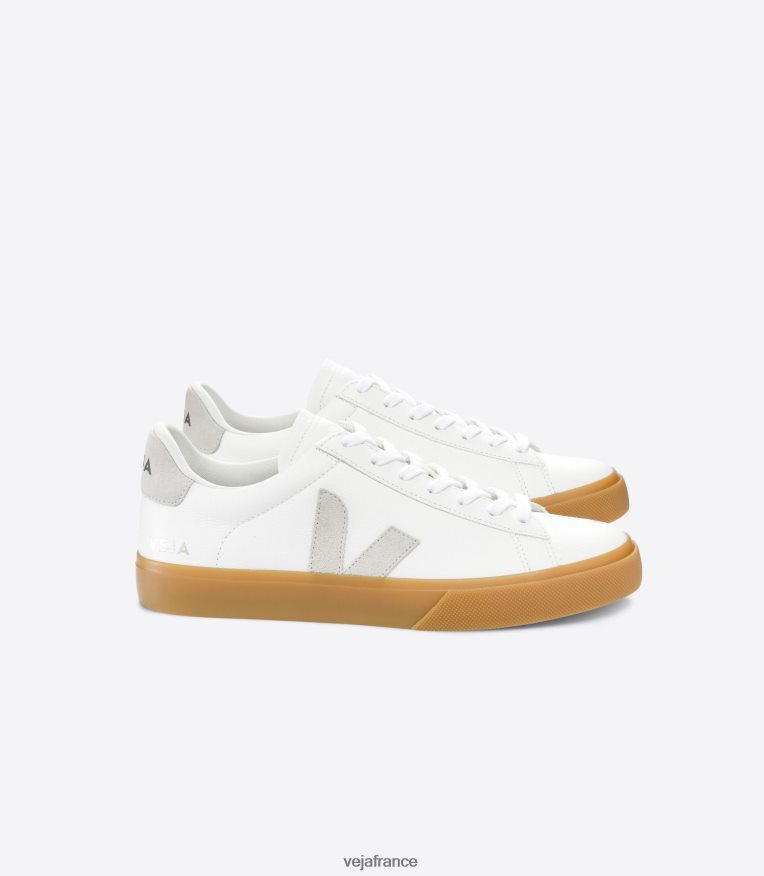 chaussures Veja campo cuir sans chrome blanc naturel naturel Hommes 0826JT14