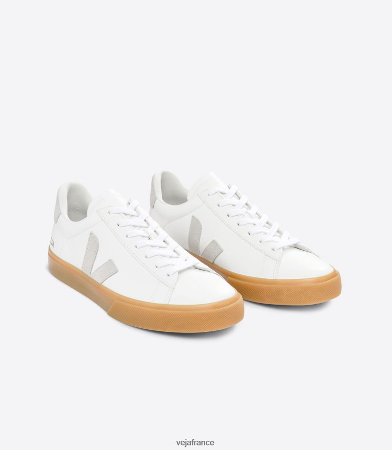 chaussures Veja campo cuir sans chrome blanc naturel naturel Hommes 0826JT14