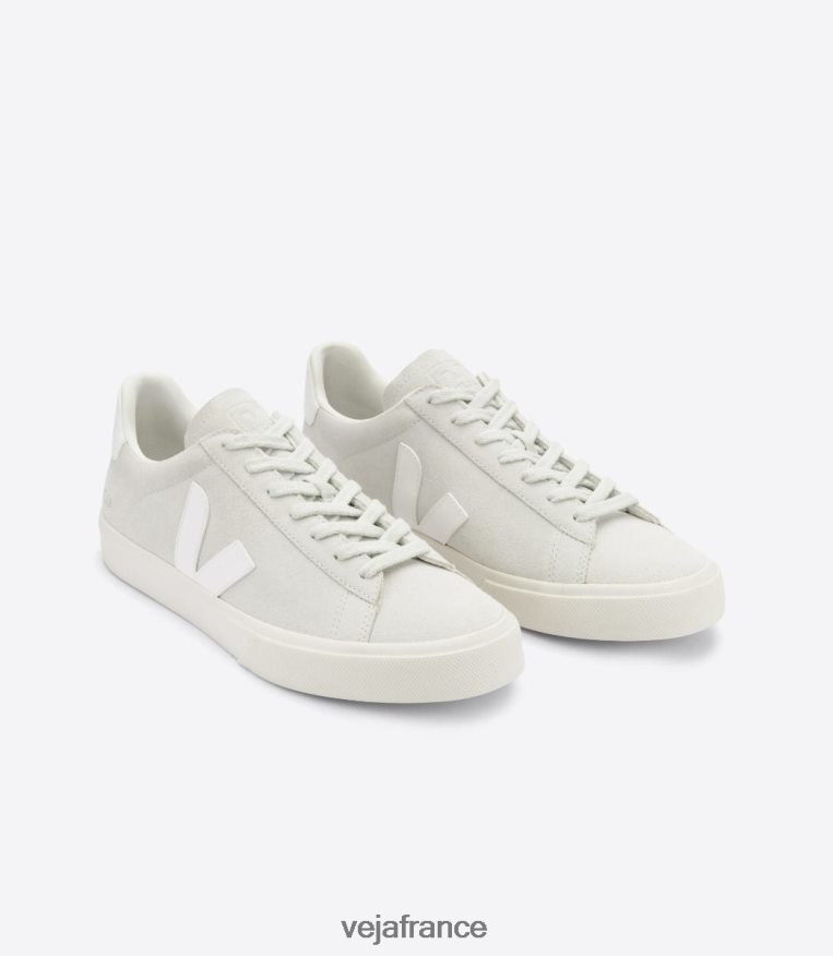 chaussures Veja campo daim blanc naturel Hommes 0826JT9