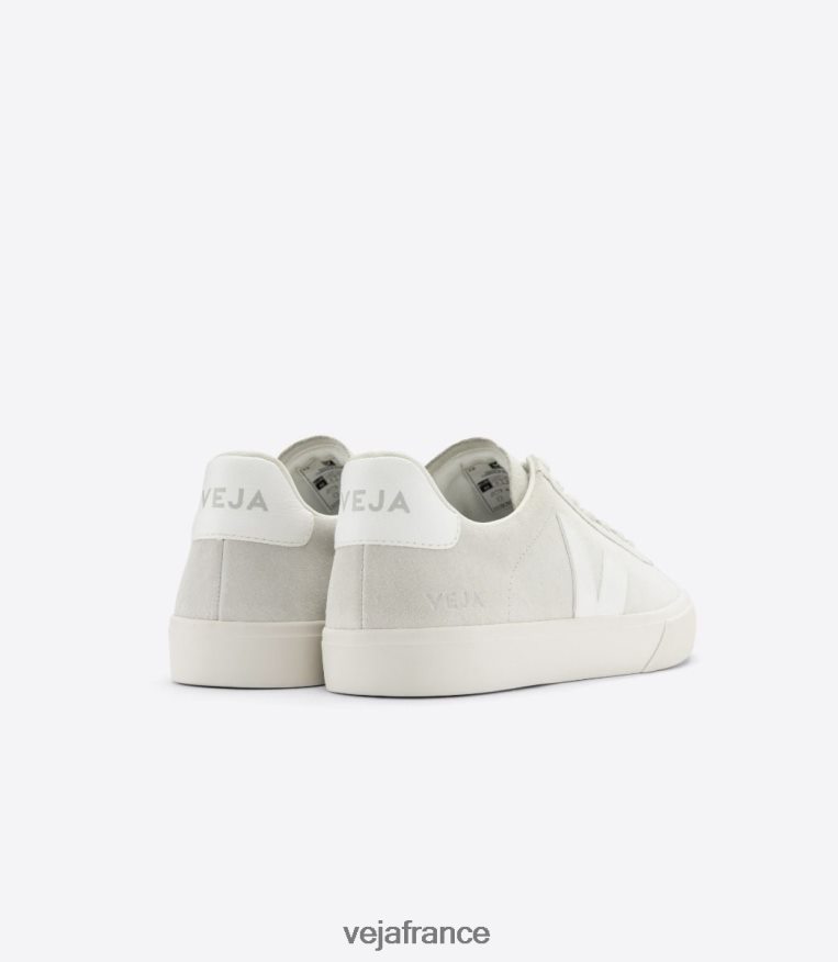 chaussures Veja campo daim blanc naturel Hommes 0826JT9