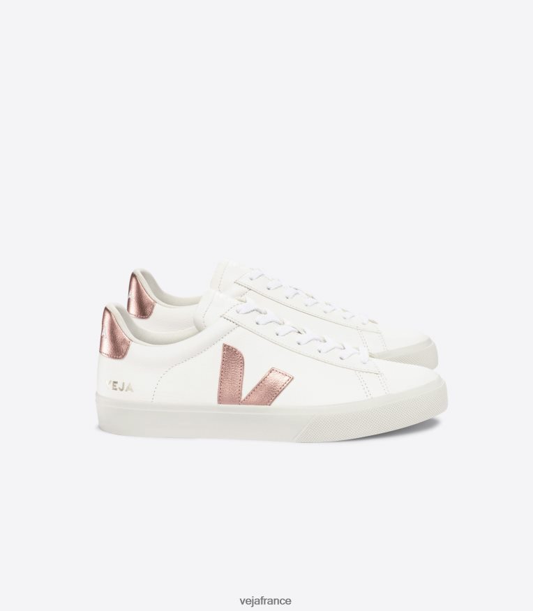 chaussures Veja cuir campo sans chrome blanc nacre Hommes 0826JT21