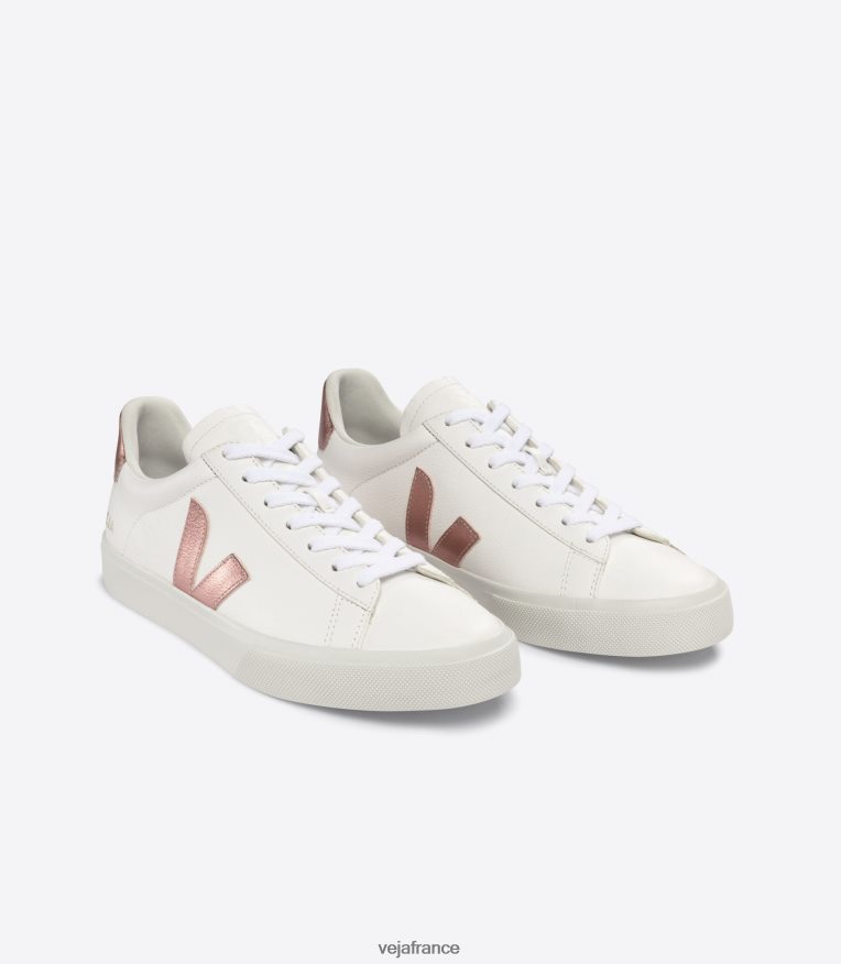 chaussures Veja cuir campo sans chrome blanc nacre Hommes 0826JT21
