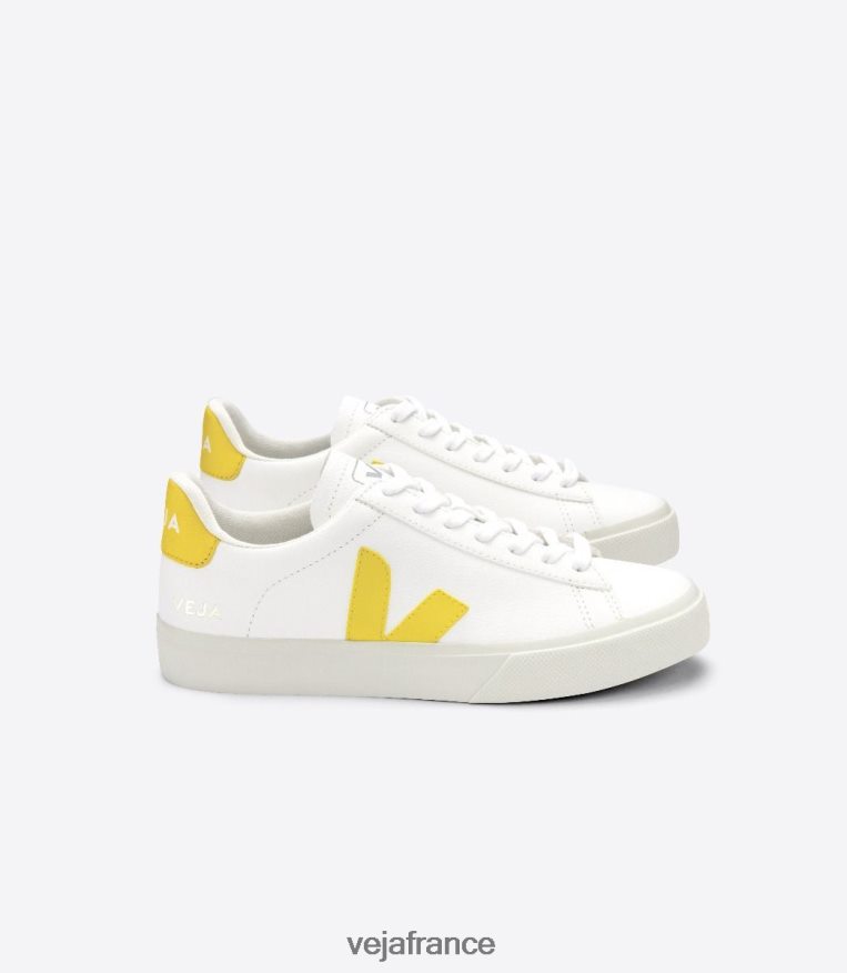 chaussures Veja tonique blanc en cuir sans chrome campo Hommes 0826JT24