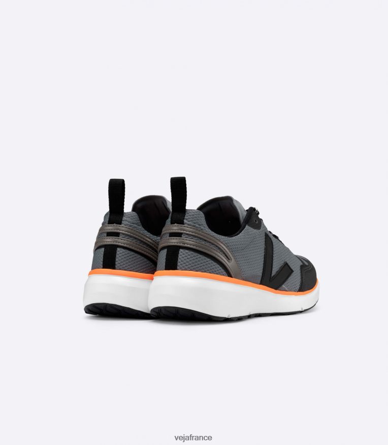 chaussures Veja condor 2 alveomesh béton noir orange fluo Hommes 0826JT195