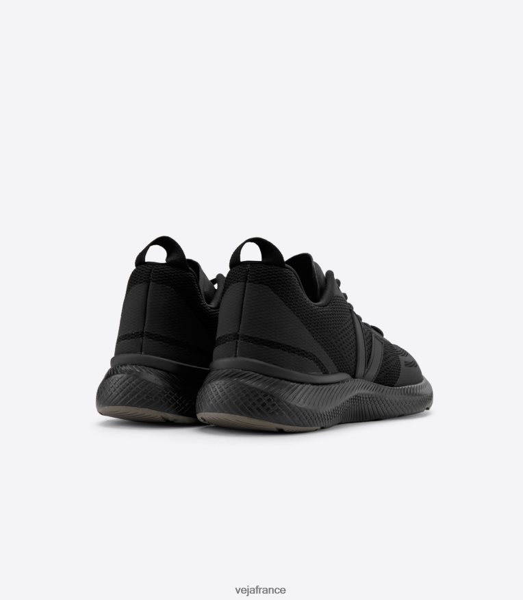 chaussures Veja Impala en maille technique entièrement noir kaki Hommes 0826JT219
