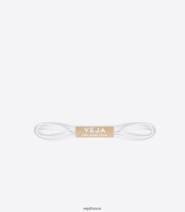 chaussures Veja lacets coton bio blanc Hommes 0826JT222