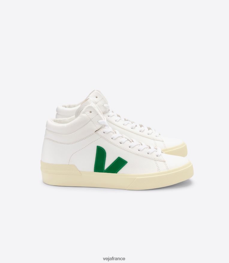 chaussures Veja minotaure cuir sans chrome beurre d'émeraude blanc Hommes 0826JT76