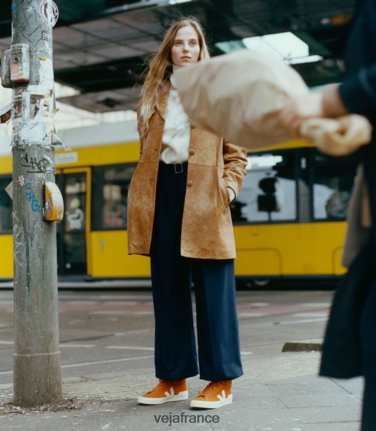 chaussures Veja minotaure daim citrouille pierre Hommes 0826JT74