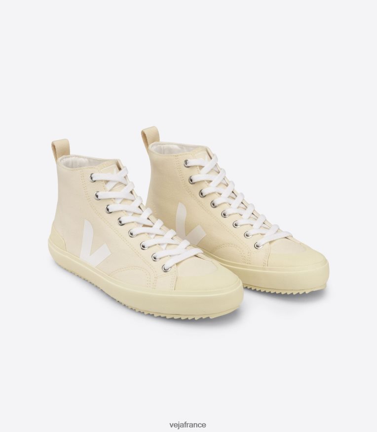 chaussures Veja nova ht toile beurre blanc semelle beurre Hommes 0826JT162