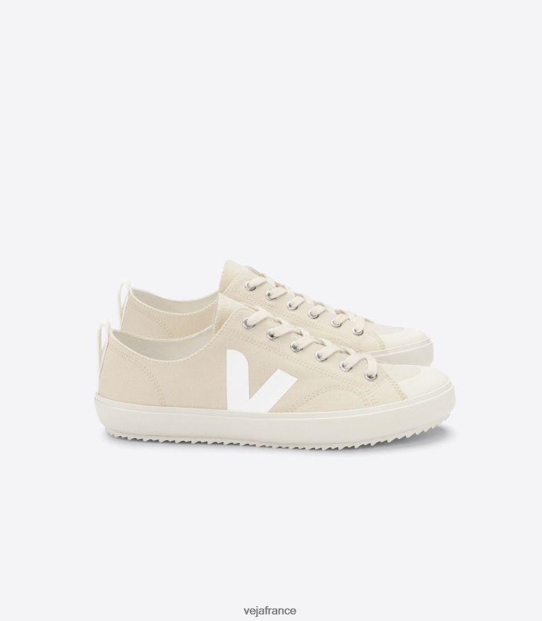 chaussures Veja toile nova areia blanc Hommes 0826JT154