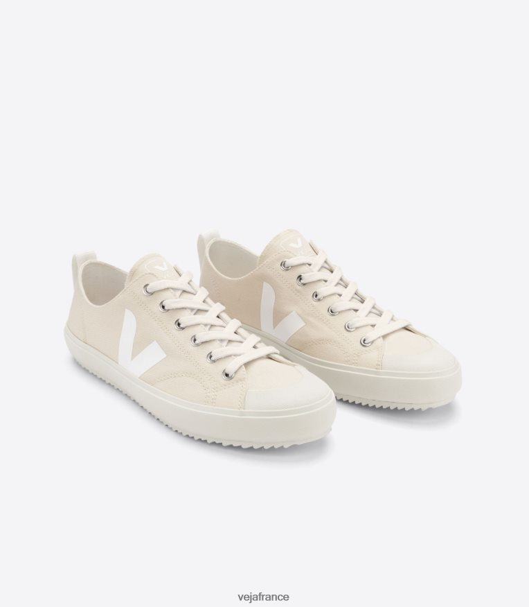 chaussures Veja toile nova areia blanc Hommes 0826JT154