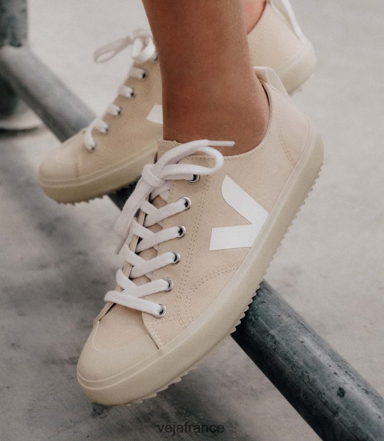 chaussures Veja toile nova areia blanc Hommes 0826JT154