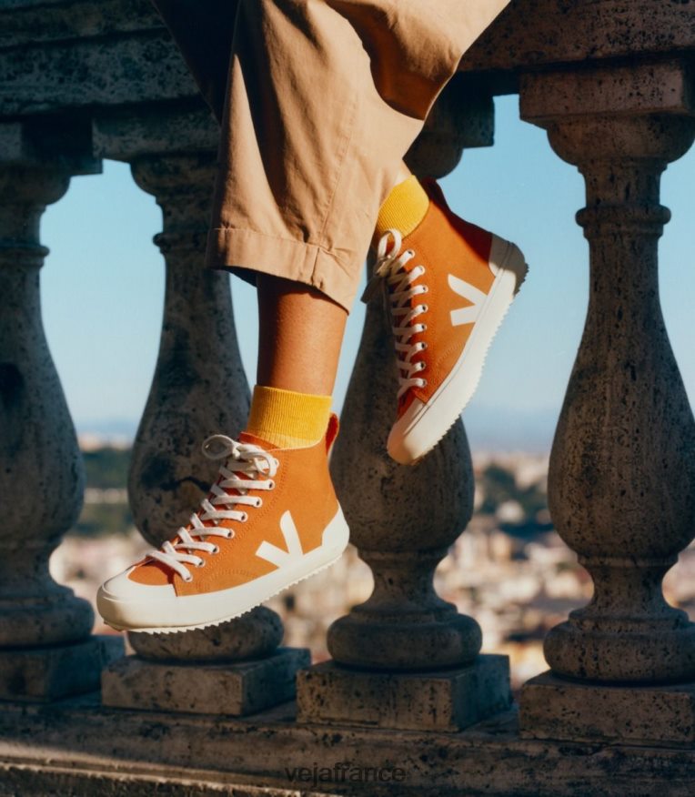 chaussures Veja toile nova ht citrouille pierre Hommes 0826JT152