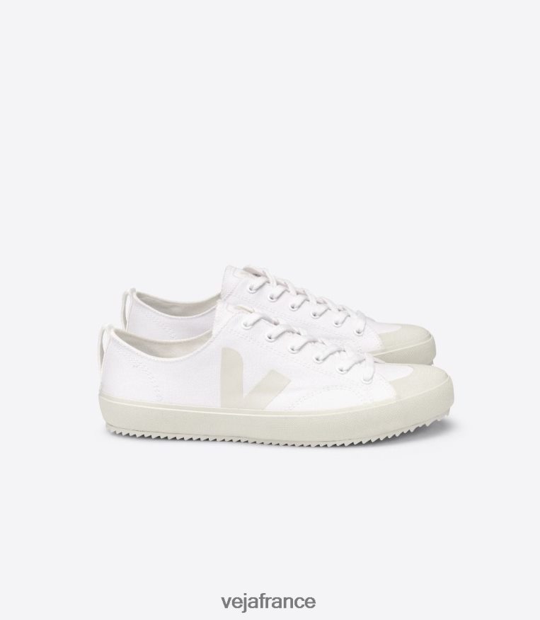 chaussures Veja toile nova pierre blanche Hommes 0826JT160