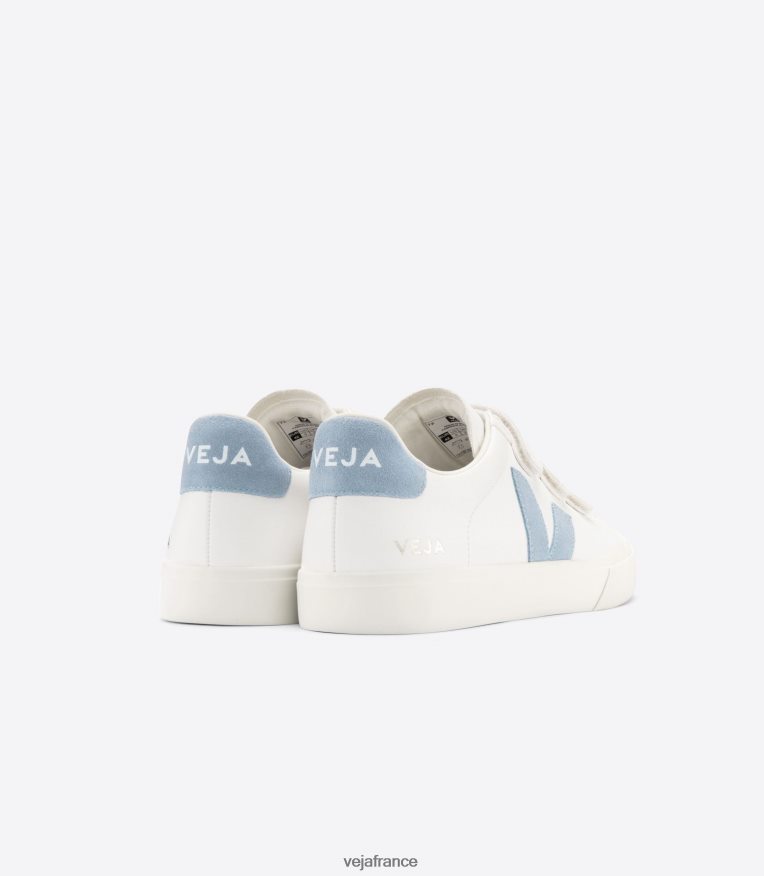 chaussures Veja recife cuir sans chrome acier blanc Hommes 0826JT116