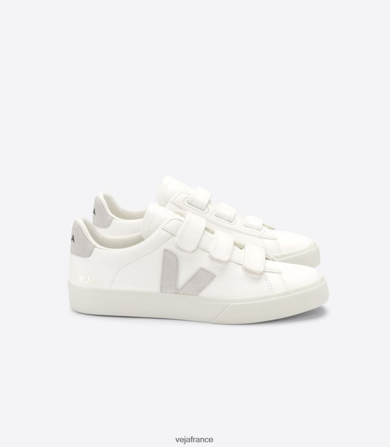 chaussures Veja recife cuir sans chrome blanc naturel Hommes 0826JT108