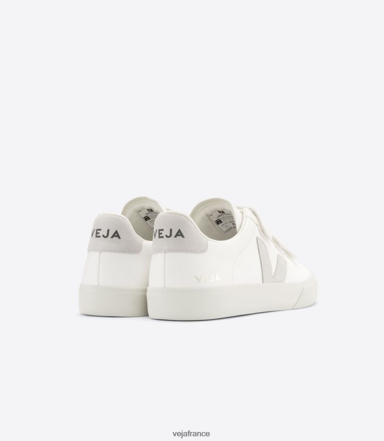 chaussures Veja recife cuir sans chrome blanc naturel Hommes 0826JT108