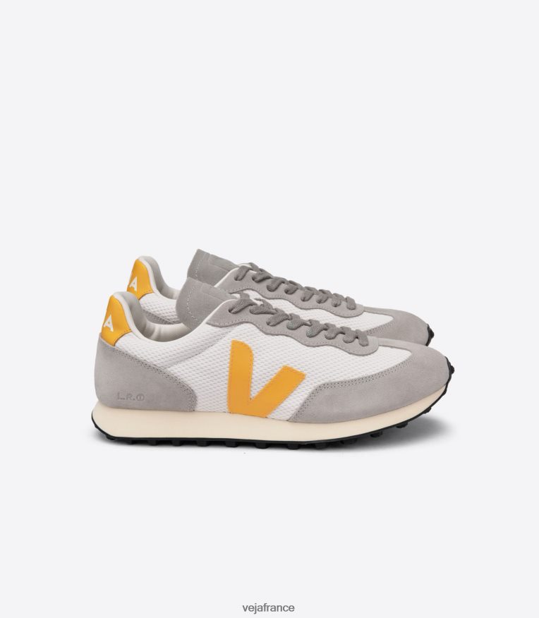 chaussures Veja rio branco alveomesh gravier ouro Hommes 0826JT103