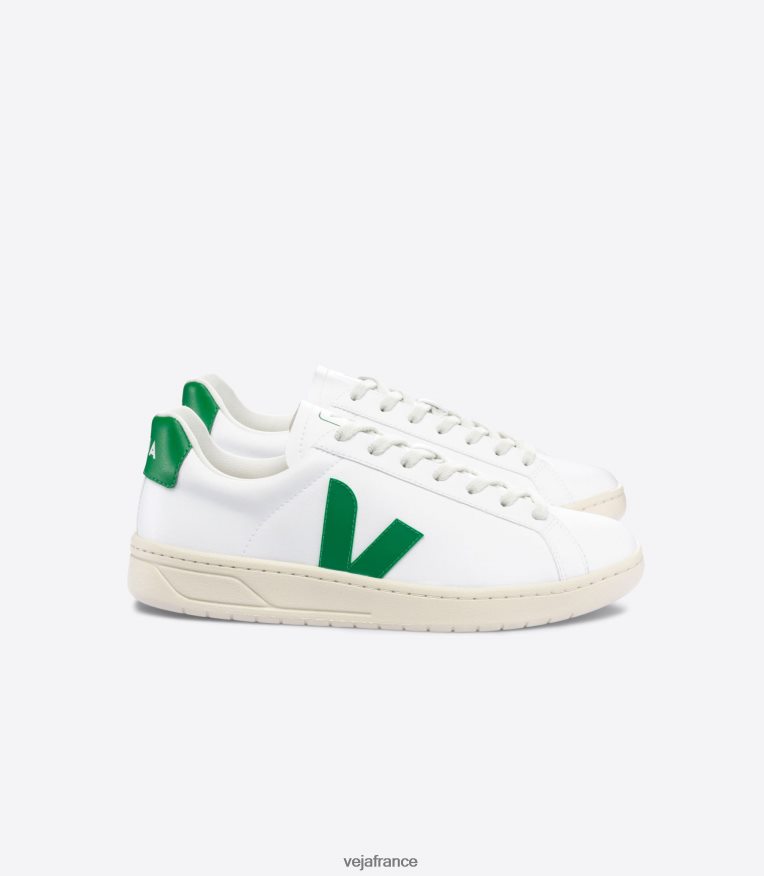 chaussures Veja urca cwl émeraude blanche Hommes 0826JT136