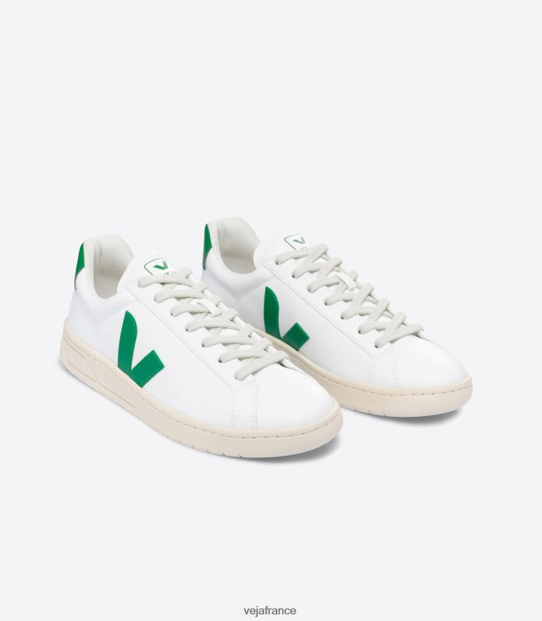 chaussures Veja urca cwl émeraude blanche Hommes 0826JT136