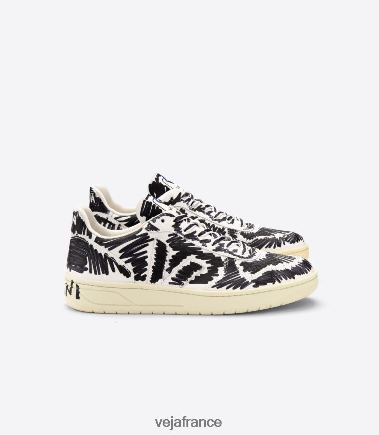 chaussures Veja X v-10 cuir marni noir complet Hommes 0826JT66