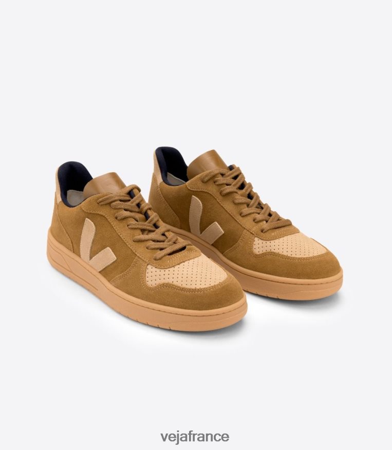 chaussures Veja désert de chameau en daim v-10 Hommes 0826JT61