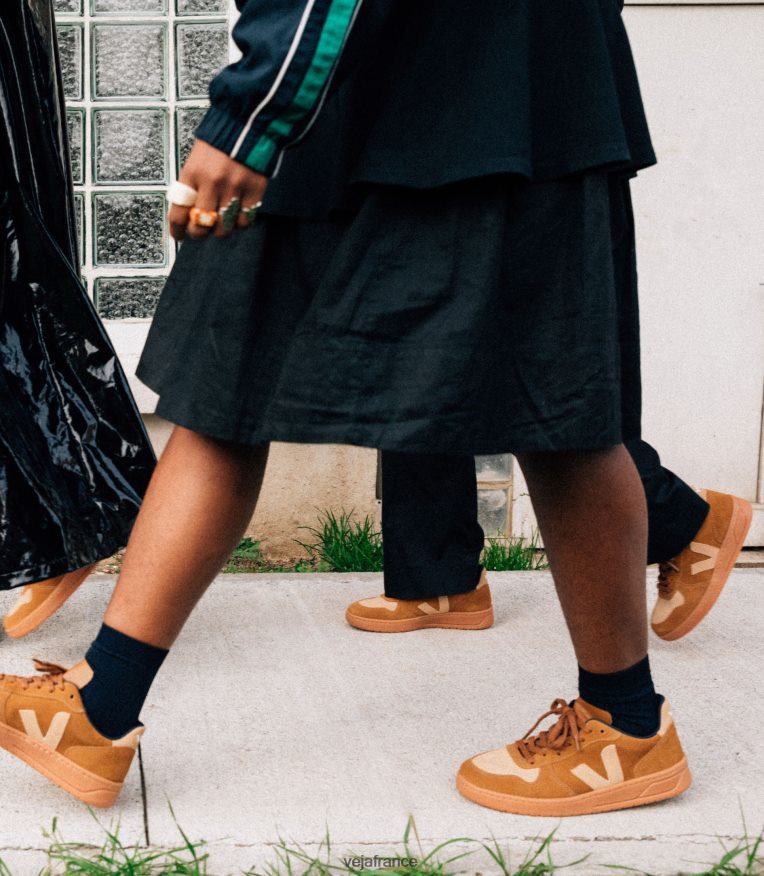 chaussures Veja désert de chameau en daim v-10 Hommes 0826JT61