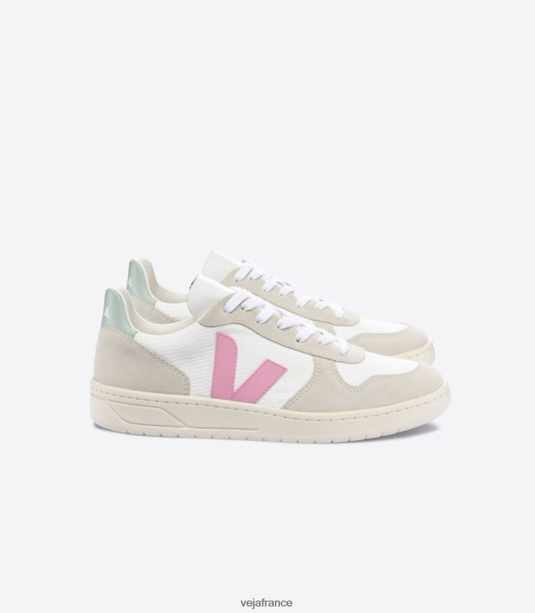 chaussures Veja v 10 b-mesh guimauve blanche matcha Hommes 0826JT56