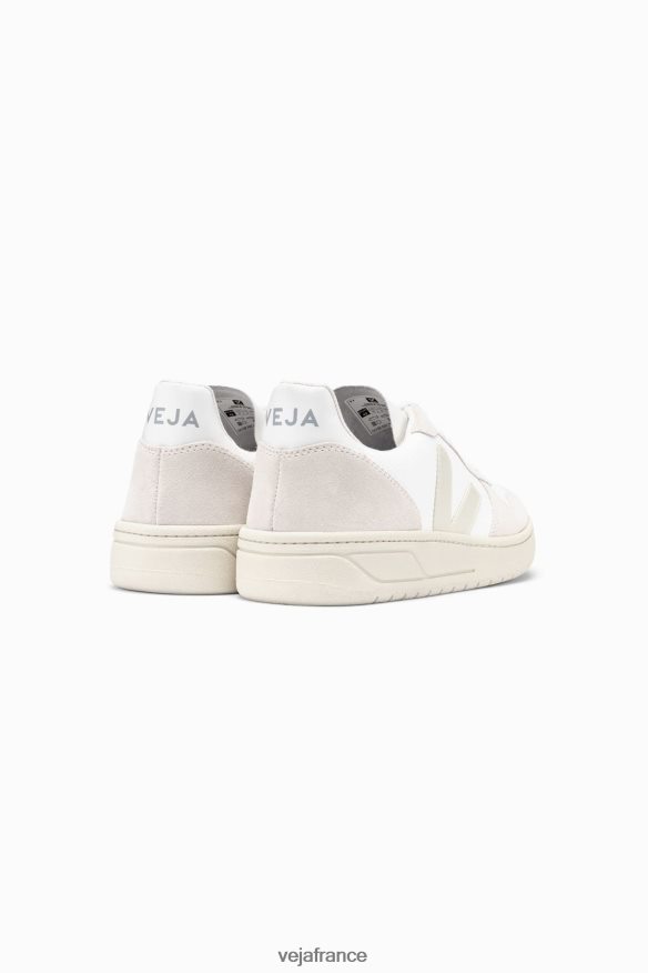 chaussures Veja v-10 b-mesh pierre naturelle blanche Hommes 0826JT44