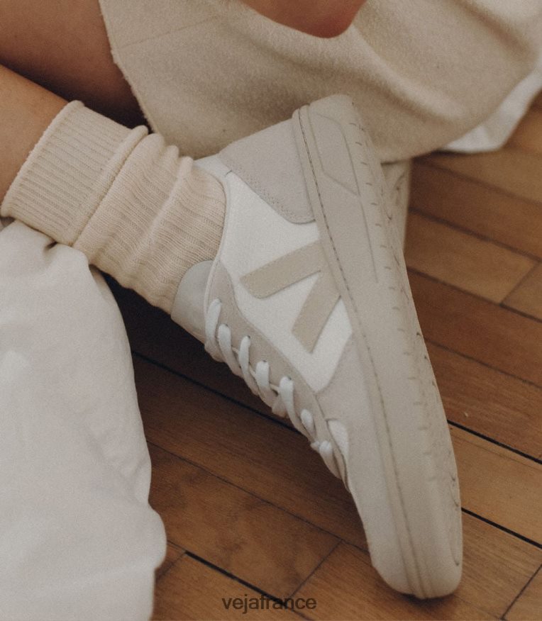 chaussures Veja v-10 b-mesh pierre naturelle blanche Hommes 0826JT44