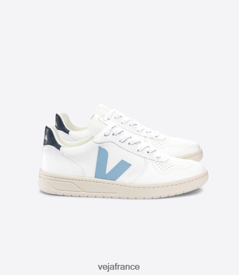 chaussures Veja v-10 cwl acier blanc nautico Hommes 0826JT55