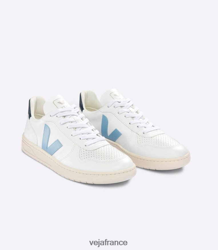 chaussures Veja v-10 cwl acier blanc nautico Hommes 0826JT55