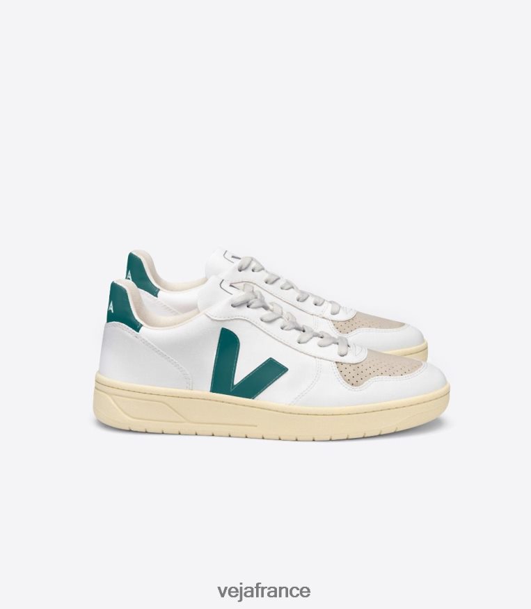 chaussures Veja v-10 cwl blanc bretagne Hommes 0826JT49
