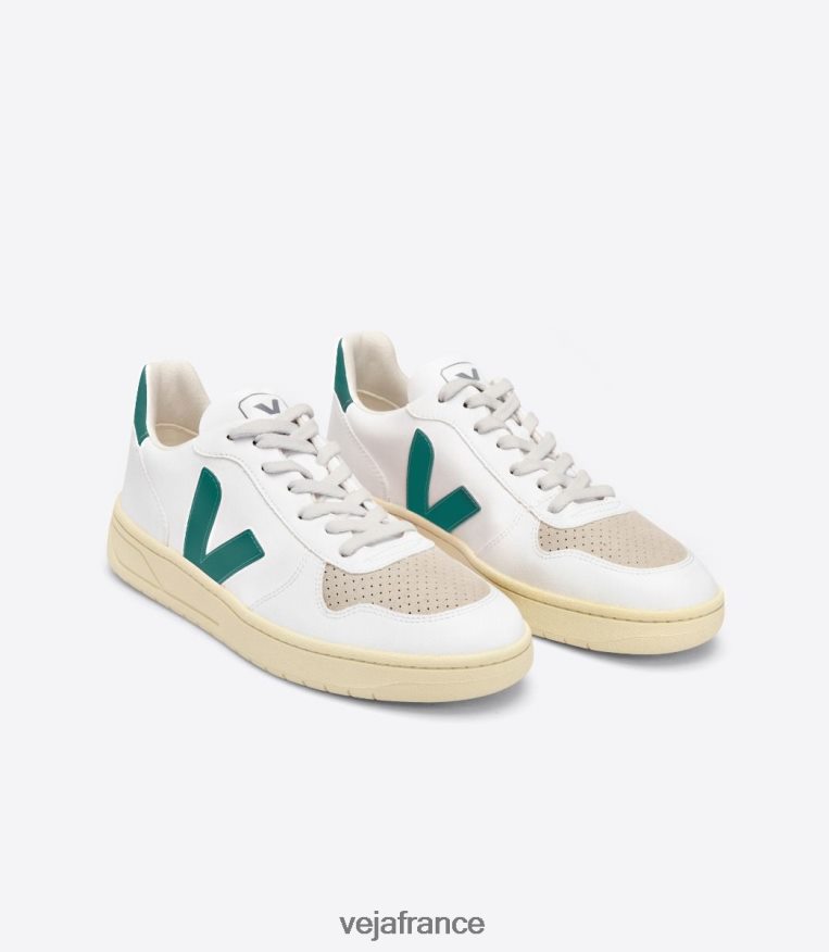 chaussures Veja v-10 cwl blanc bretagne Hommes 0826JT49