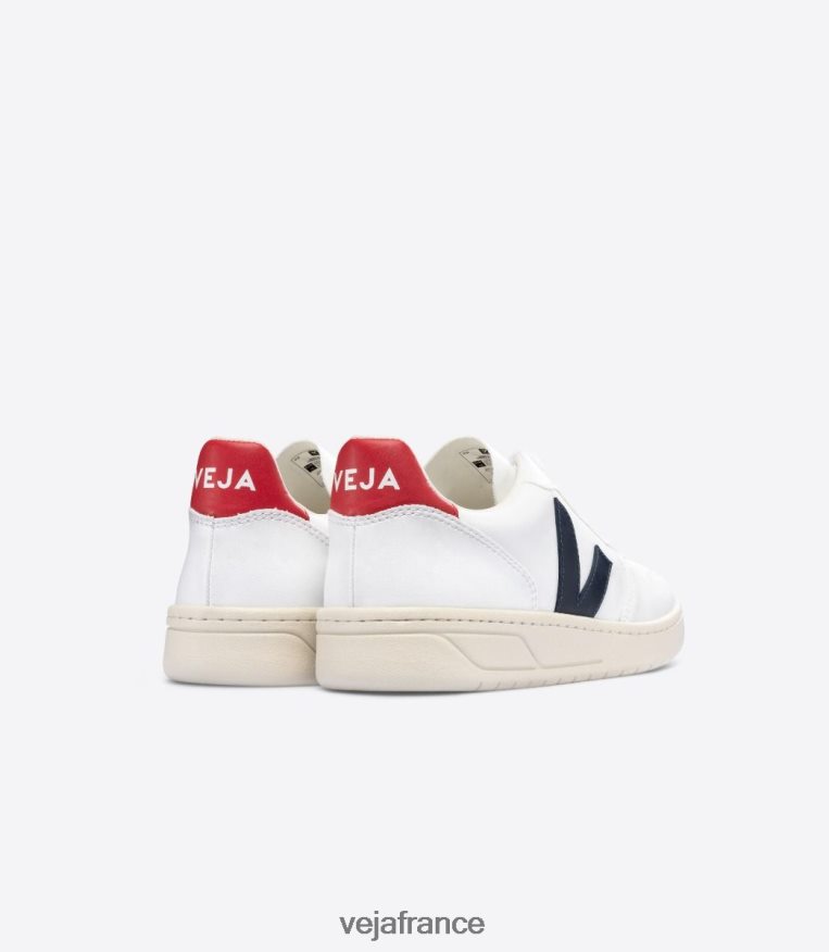 chaussures Veja v-10 cwl blanc nautico pékin Hommes 0826JT42