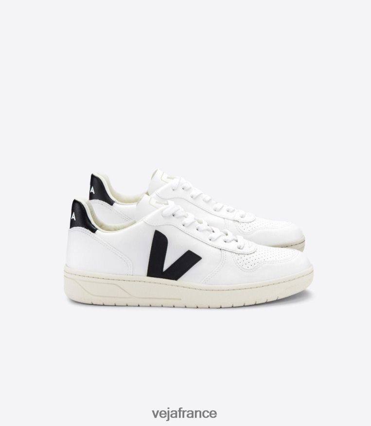 chaussures Veja v-10 cwl blanc noir Hommes 0826JT43