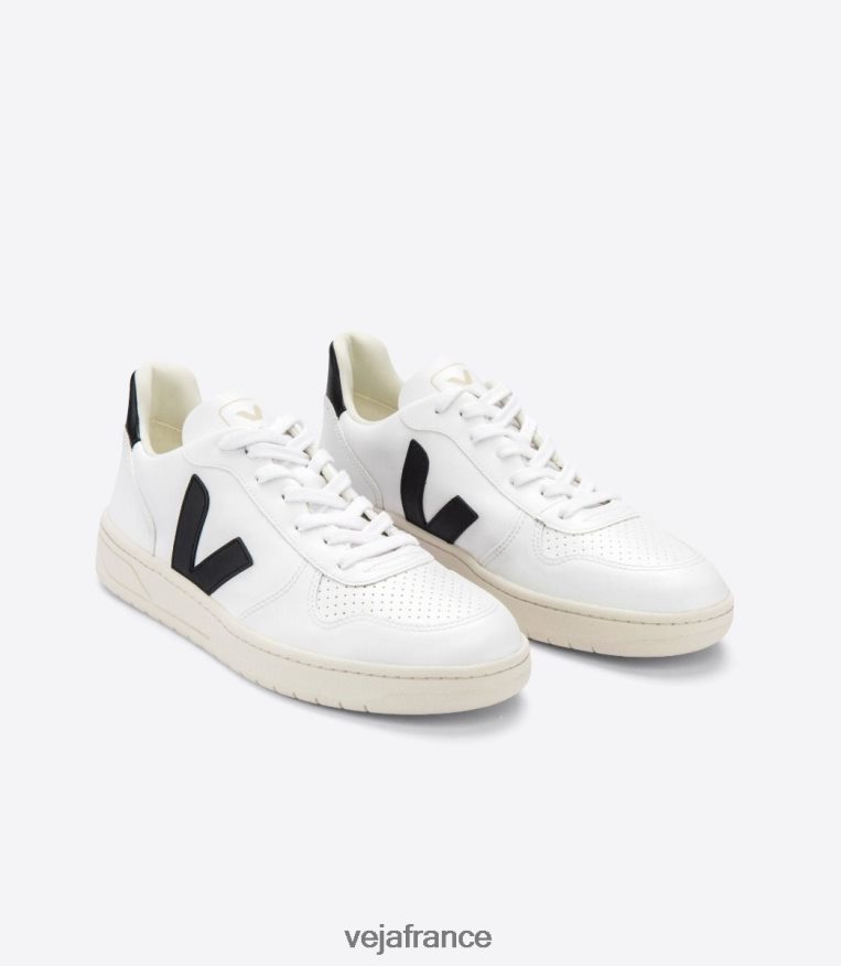 chaussures Veja v-10 cwl blanc noir Hommes 0826JT43