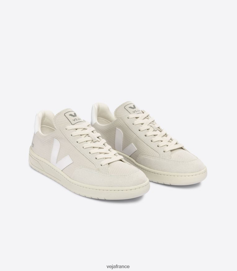 chaussures Veja v-12 alveomesh blanc naturel Hommes 0826JT35
