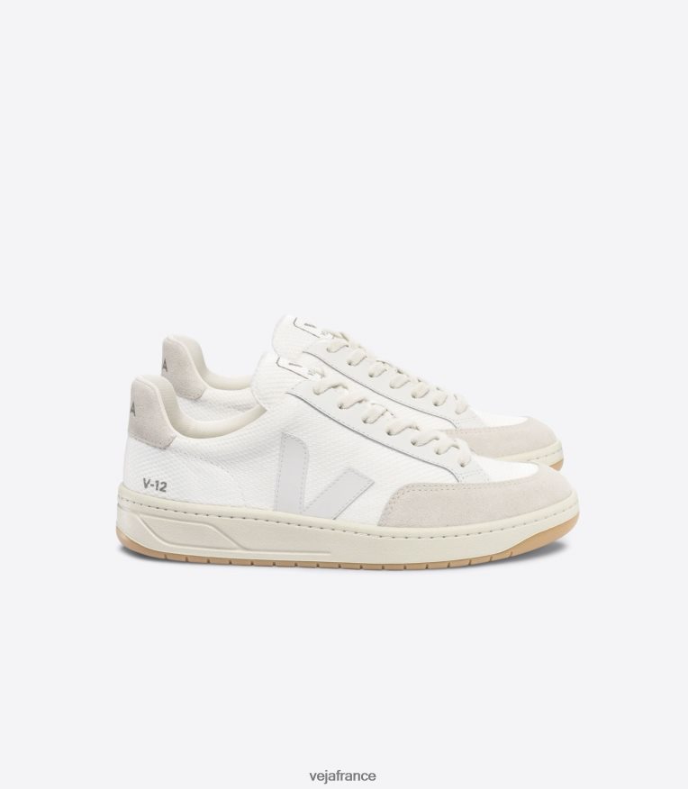 chaussures Veja v-12 b-mesh blanc naturel Hommes 0826JT28