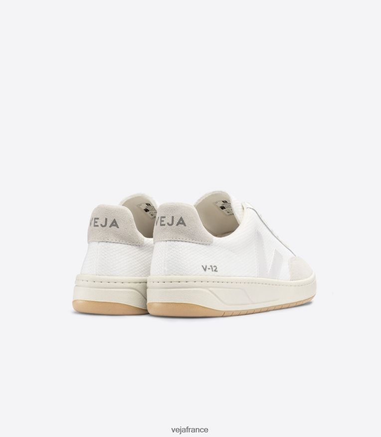 chaussures Veja v-12 b-mesh blanc naturel Hommes 0826JT28