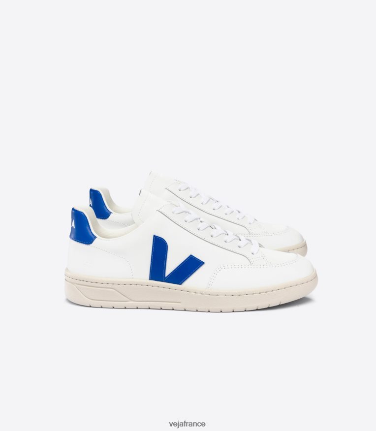 chaussures Veja v-12 cuir blanc paros Hommes 0826JT26