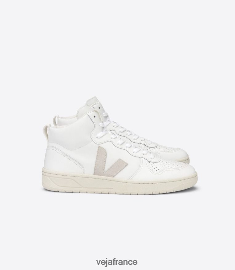chaussures Veja v-15 cuir blanc Hommes 0826JT81
