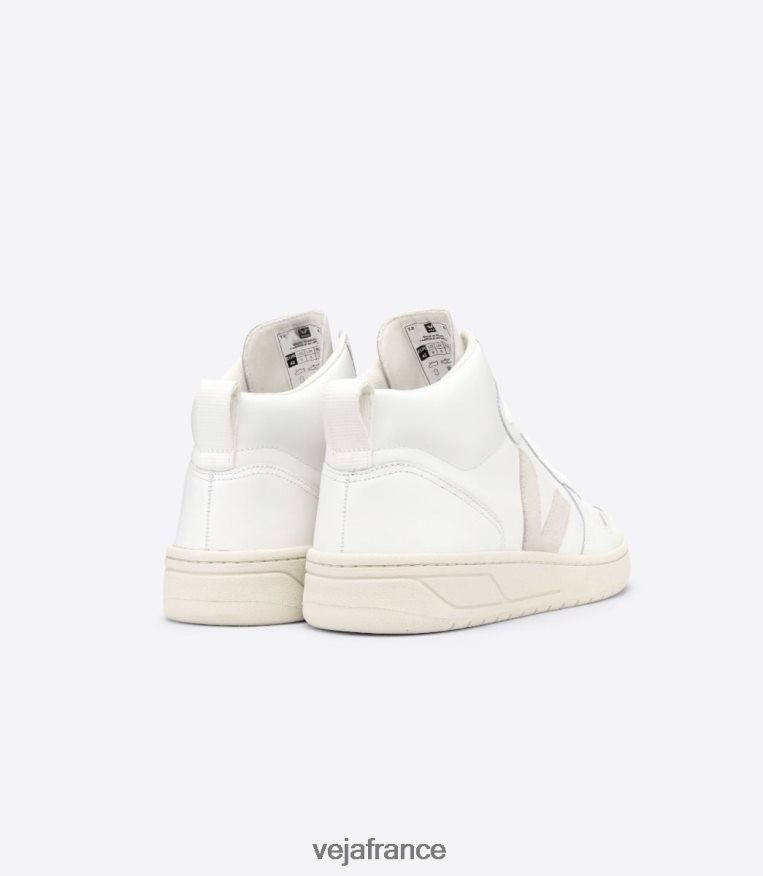 chaussures Veja v-15 cuir blanc Hommes 0826JT81