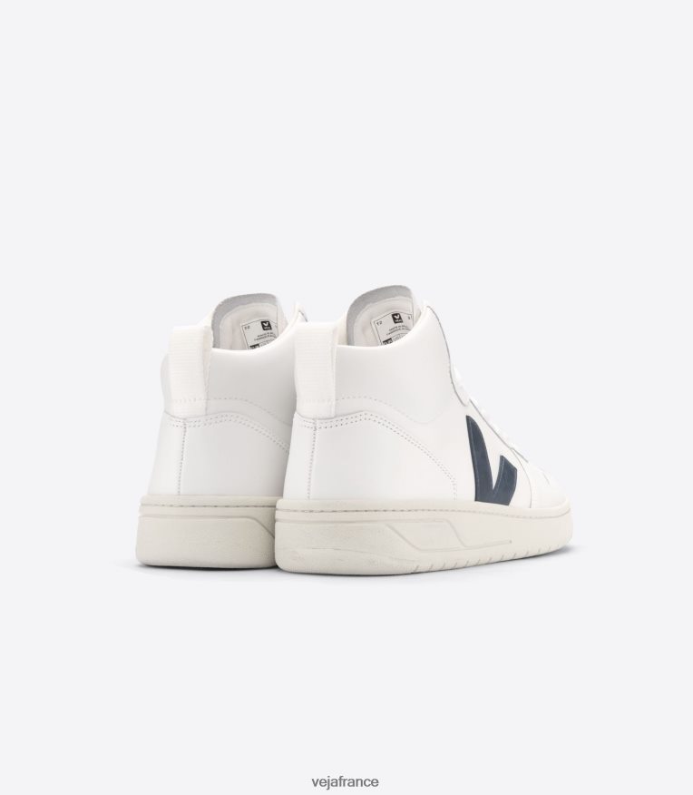 chaussures Veja v-15 cuir blanc nautico Hommes 0826JT87