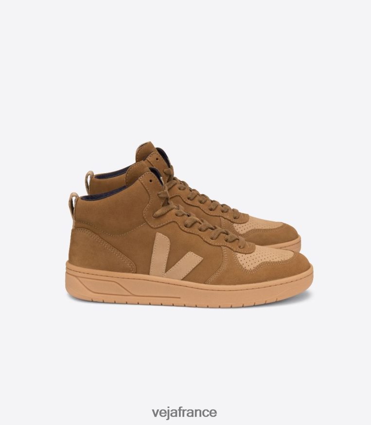 chaussures Veja v-15 nubuck chameau désert Hommes 0826JT84