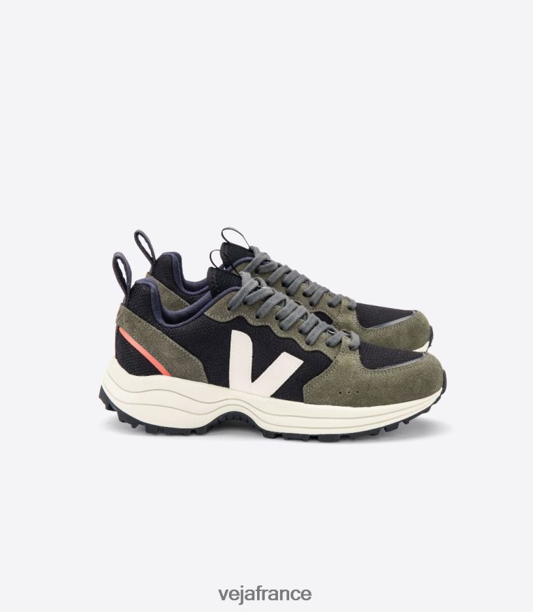 chaussures Veja venturi b-mesh noir olive pierre Hommes 0826JT182