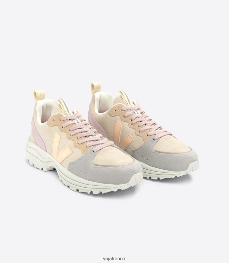 chaussures Veja venturi daim amande pêche multico Hommes 0826JT170