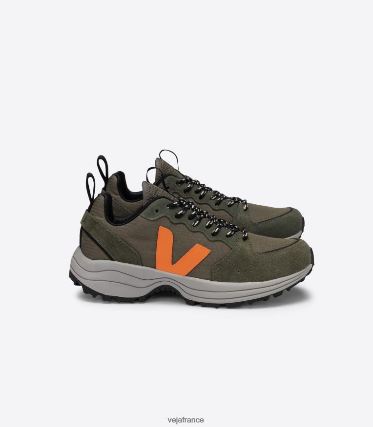 chaussures Veja venturi ripstop kaki orange fluo Hommes 0826JT166