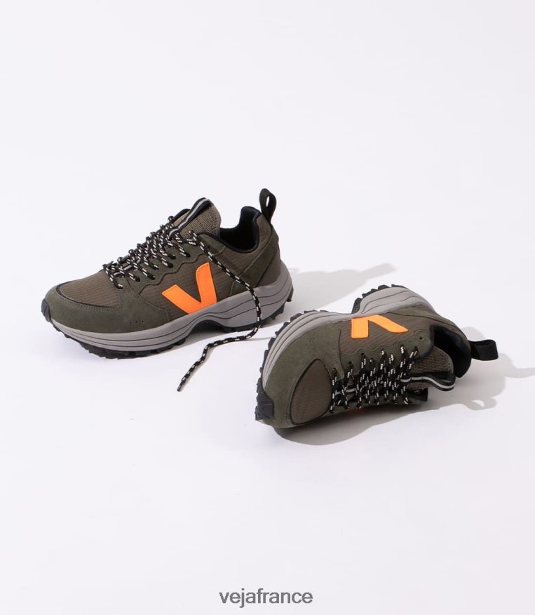 chaussures Veja venturi ripstop kaki orange fluo Hommes 0826JT166